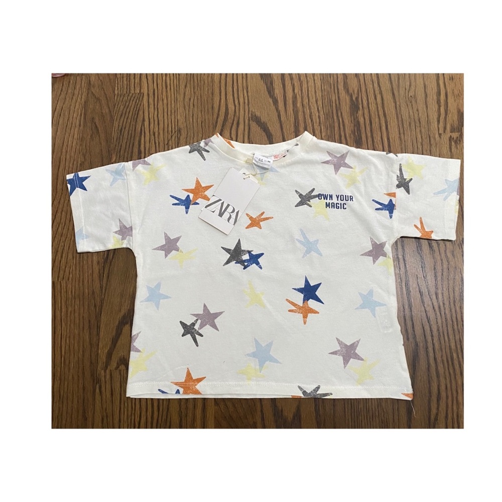 Zara Kids Cropped Shirt Size 4 - Picture 2 of 4